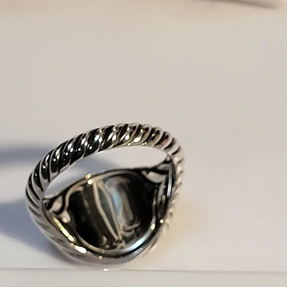 David Yurman Sterling Silver Sculpted Cable Pinky Ring. #195 - Picture 7 of 11